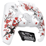 eXtremeRate LUNA Redesigned Front Shell with Touchpad for PS5 Controller BDM-010/020/030/040/050 - Winter Blossom - GHPFT022