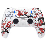 eXtremeRate LUNA Redesigned Front Shell with Touchpad for PS5 Controller BDM-010/020/030/040/050 - Winter Blossom - GHPFT022