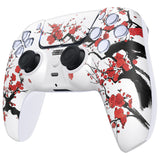 eXtremeRate LUNA Redesigned Front Shell with Touchpad for PS5 Controller BDM-010/020/030/040/050 - Winter Blossom - GHPFT022