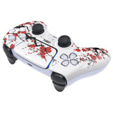 eXtremeRate LUNA Redesigned Front Shell with Touchpad for PS5 Controller BDM-010/020/030/040/050 - Winter Blossom - GHPFT022