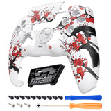eXtremeRate LUNA Redesigned Front Shell with Touchpad for PS5 Controller BDM-010/020/030/040/050 - Winter Blossom - GHPFT022