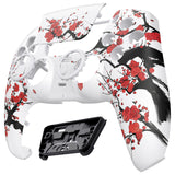 eXtremeRate LUNA Redesigned Front Shell with Touchpad for PS5 Controller BDM-010/020/030/040/050 - Winter Blossom - GHPFT022