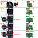 eXtremeRate Luna Redesigned Full Set Shells & Buttons for PS5 Controller BDM-030/040/050 - Clear Lime Green - KQXPFM007
