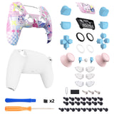 eXtremeRate Luna Redesigned Full Set Shells & Buttons for PS5 Controller BDM-030/040/050 - MeWoow - KQXPFT002