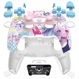 eXtremeRate Luna Redesigned Full Set Shells & Buttons for PS5 Controller BDM-030/040/050 - MeWoow - KQXPFT002
