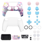 eXtremeRate Luna Redesigned Full Set Shells & Buttons for PS5 Controller BDM-030/040/050 - MeWoow - KQXPFT002