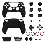 eXtremeRate Luna Redesigned Full Set Shells & Buttons for PS5 Controller BDM-030/040/050/060 - Black - KQXPFP001G4
