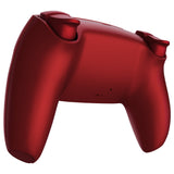 eXtremeRate Luna Redesigned Full Set Shells & Buttons for PS5 Controller BDM-030/040/050/060 - Scarlet Red - KQXPFP002G4