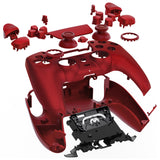 eXtremeRate Luna Redesigned Full Set Shells & Buttons for PS5 Controller BDM-030/040/050/060 - Scarlet Red - KQXPFP002G4