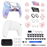 eXtremeRate Luna Redesigned Full Set Shells & Buttons for PS5 Controller BDM-030/040/050 - KQXPFR001 - Cryo Impact