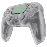 eXtremeRate Luna Redesigned Full Set Shells & Buttons for PS5 Controller BDM-030/040/050 - Glow in Dark - Green - KQXPFM005