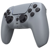 eXtremeRate Luna Redesigned Full Set Shells & Buttons for PS5 Controller BDM-030/040/050 - New Hope Gray - KQXPFP003