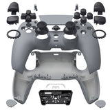 eXtremeRate Luna Redesigned Full Set Shells & Buttons for PS5 Controller BDM-030/040/050 - New Hope Gray - KQXPFP003