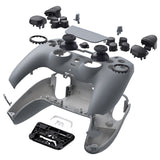 eXtremeRate Luna Redesigned Full Set Shells & Buttons for PS5 Controller BDM-030/040/050 - New Hope Gray - KQXPFP003