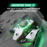 eXtremeRate Light Version Whole Clicky Kit for Xbox Elite Series 2 Controller Shoulder ABXY Buttons, Ergonomic Tactile Switches LT RT A B X Y Mouse Clicky for Xbox Elite 2 Core Controller (Model 1797) - X1MD007