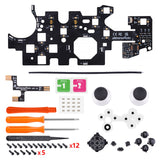 eXtremeRate Multi-Colors Luminated D-pad Thumbsticks Start Back Sync ABXY Buttons for Xbox Series X/S Controller, Black Classical Symbols Buttons DTF V2 LED Kit for Xbox Core Controller Model 1914 - X3LED03M3