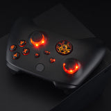 eXtremeRate Multi-Colors Luminated D-pad Thumbsticks Start Back Sync ABXY Buttons for Xbox Series X/S Controller, Black Classical Symbols Buttons DTF V2 LED Kit for Xbox Core Controller Model 1914 - X3LED03M3