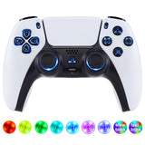 eXtremeRate Multi-Colors Luminated Buttons DTF V4 LED Kit for PS5 Controller BDM-030/040/050/060 - Black - PFLED02G4