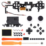 eXtremeRate Multi-Colors Luminated Buttons DTF V4 LED Kit for PS5 Controller BDM-030/040/050/060 - Black - PFLED02G4