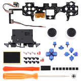 eXtremeRate Multi-Colors Luminated Buttons DTF V4 LED Kit for PS5 Controller BDM-030/040/050/060 - Chameleon Purple Blue - PFLED04G4