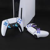 eXtremeRate Multi-Colors Luminated Buttons DTF V4 LED Kit for PS5 Controller BDM-030/040/050/060 - Chameleon Purple Blue - PFLED04G4