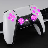 eXtremeRate Multi-Colors Luminated Buttons DTF V4 LED Kit for PS5 Controller BDM-030/040/050/060 - Clear - PFLED01G4