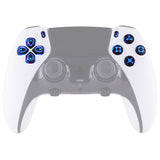 eXtremeRate Multi-Colors Luminated Buttons D&F LED Kit for PS5 Edge Controller - Black Classical Symbols Buttons - KRXEGL001