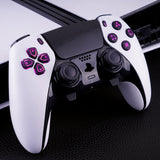 eXtremeRate Multi-Colors Luminated Buttons D&F LED Kit for PS5 Edge Controller - Black Classical Symbols Buttons - KRXEGL001