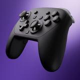 eXtremeRate Octagonal Gated Sticks Design Faceplate Shell with ThumbsGear Thumbsticks for Nintendo Switch 2 Pro Controller - Black - BDEPTM001