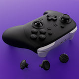 eXtremeRate Octagonal Gated Sticks Design Faceplate Shell with ThumbsGear Thumbsticks for Nintendo Switch 2 Pro Controller - Black - BDEPTM001
