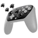 eXtremeRate Octagonal Gated Sticks Design Faceplate Shell with ThumbsGear Thumbsticks for Nintendo Switch 2 Pro Controller - Black - BDEPTM001