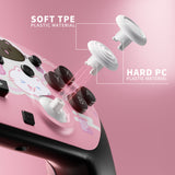 eXtremeRate Octagonal Gated Sticks Design Faceplate Shell with ThumbsGear Thumbsticks for Nintendo Switch 2 Pro Controller - Cherry Blossoms Kitten - BDEPTR009