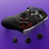eXtremeRate Octagonal Gated Sticks Design Faceplate Shell with ThumbsGear Thumbsticks for Nintendo Switch 2 Pro Controller - Clown HAHAHA - BDEPTR010