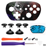 eXtremeRate Octagonal Gated Sticks Design Faceplate Shell with ThumbsGear Thumbsticks for Nintendo Switch 2 Pro Controller - Clown HAHAHA - BDEPTR010