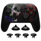 eXtremeRate Octagonal Gated Sticks Design Faceplate Shell with ThumbsGear Thumbsticks for Nintendo Switch 2 Pro Controller - Clown HAHAHA - BDEPTR010