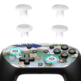 eXtremeRate Octagonal Gated Sticks Design Faceplate Shell with ThumbsGear Thumbsticks for Nintendo Switch 2 Pro Controller - Hot Spring Kitties - BDEPTR008