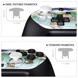 eXtremeRate Octagonal Gated Sticks Design Faceplate Shell with ThumbsGear Thumbsticks for Nintendo Switch 2 Pro Controller - Hot Spring Kitties - BDEPTR008