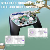 eXtremeRate Octagonal Gated Sticks Design Faceplate Shell with ThumbsGear Thumbsticks for Nintendo Switch 2 Pro Controller - Hot Spring Kitties - BDEPTR008