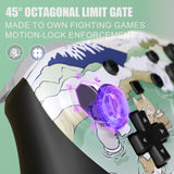 eXtremeRate Octagonal Gated Sticks Design Faceplate Shell with ThumbsGear Thumbsticks for Nintendo Switch 2 Pro Controller - Hot Spring Kitties - BDEPTR008