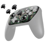 eXtremeRate Octagonal Gated Sticks Design Faceplate Shell with ThumbsGear Thumbsticks for Nintendo Switch 2 Pro Controller - Totem of Kingdom Black - BDEPTR004