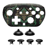 eXtremeRate Octagonal Gated Sticks Design Faceplate Shell with ThumbsGear Thumbsticks for Nintendo Switch 2 Pro Controller - Totem of Kingdom Black - BDEPTR004