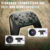 eXtremeRate Octagonal Gated Sticks Design Faceplate Shell with ThumbsGear Thumbsticks for Nintendo Switch 2 Pro Controller - Totem of Kingdom Black - BDEPTR004