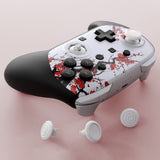 eXtremeRate Octagonal Gated Sticks Design Faceplate Shell with ThumbsGear Thumbsticks for Nintendo Switch 2 Pro Controller - Winter Blossom - BDEPTR005