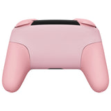 eXtremeRate Cherry Blossoms Pink & Puffy Pink Faceplate Backplate Handles Cover, Octagonal Gated Sticks Design DIY Replacement Grip Housing Shell for Nintendo Switch Pro Controller - Controller NOT Included - FRE622
