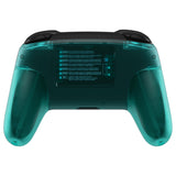 eXtremeRate Emerald Green Octagonal Gated Sticks Faceplate Backplate Handles, DIY Replacement Grip Housing Shell Cover for Nintendo Switch Pro Controller- Controller NOT Included - FRE624