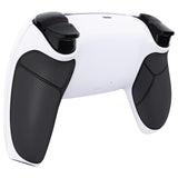 eXtremeRate Rubberized Black White Performance Rubberized Custom Back Housing Bottom Shell Compatible with ps5 Controller, Replacement Back Shell Cover Compatible with ps5 Controller - DPFU6005