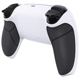 eXtremeRate Rubberized Black White Performance Rubberized Custom Back Housing Bottom Shell Compatible with ps5 Controller, Replacement Back Shell Cover Compatible with ps5 Controller - DPFU6005