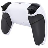 eXtremeRate Performance Custom Back Housing Bottom Shell for PS5 Controller BDM-010/020/030/040/050/060 - Rubberized Black White - DPFU6005G2
