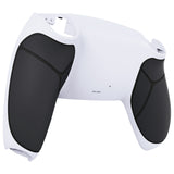 eXtremeRate Performance Custom Back Housing Bottom Shell for PS5 Controller BDM-010/020/030/040/050/060 - Rubberized Black White - DPFU6005G2