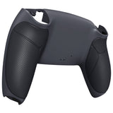 eXtremeRate Performance Custom Back Housing Bottom Shell for PS5 Controller BDM-010/020/030/040/050/060 - Rubberized Classic Gray & Dark Gray - DPFU6004G2